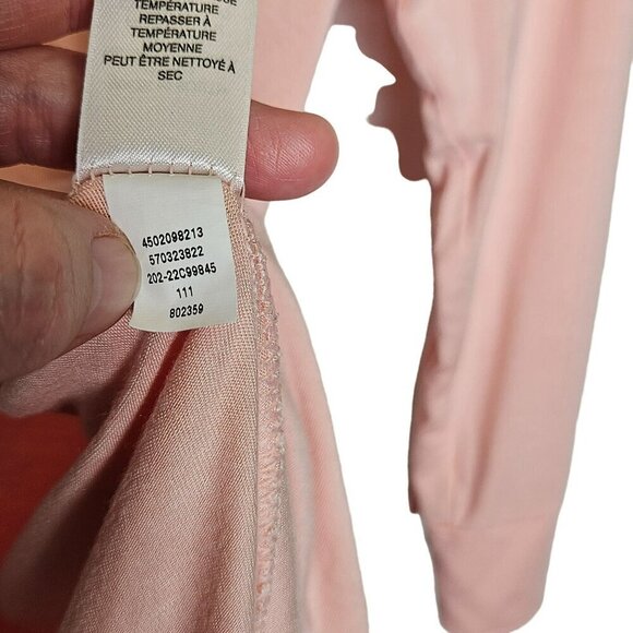 Chicos size 0 XS Half Sleeve Blush Pink Boat Neck‎ Model Spandex Neutral Cottage - Picture 5 of 9